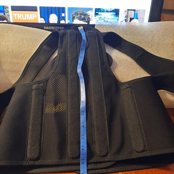 NEW ! Fit Geno Unisex Adults Back Brace And Posture Corrector Black Size S - Picture 3 of 3